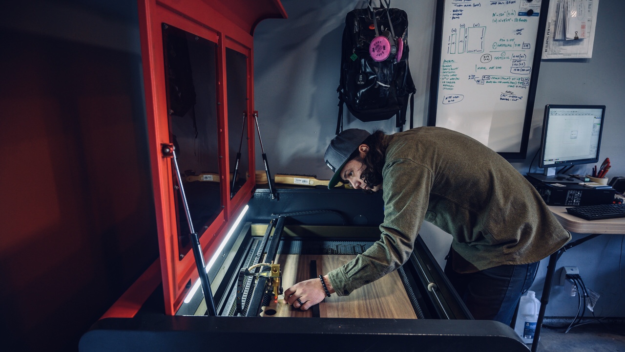 Jake Castro in the studio